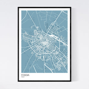 Foggia City Map Print