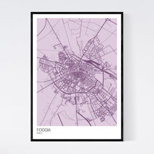 Load image into Gallery viewer, Foggia City Map Print