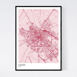 Foggia City Map Print