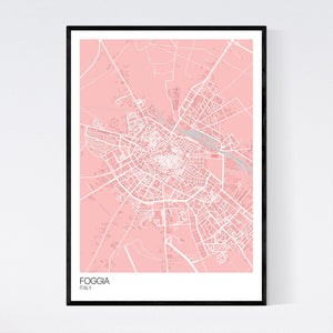 Foggia City Map Print