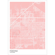 Load image into Gallery viewer, Map of Fontana, California