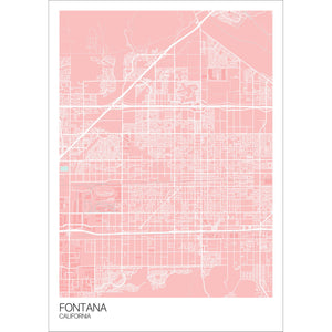 Map of Fontana, California