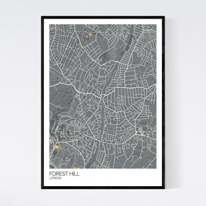 Forest Hill Neighbourhood Map Print