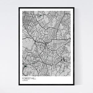 Forest Hill Neighbourhood Map Print