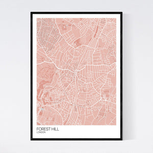 Forest Hill Neighbourhood Map Print