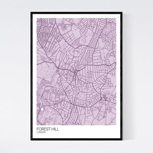 Forest Hill Neighbourhood Map Print