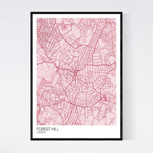 Forest Hill Neighbourhood Map Print