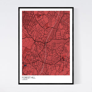 Forest Hill Neighbourhood Map Print