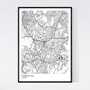 Forest Hill Neighbourhood Map Print
