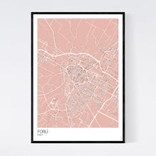 Load image into Gallery viewer, Map of Forlì, Italy