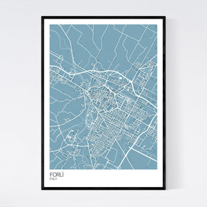 Forlì City Map Print