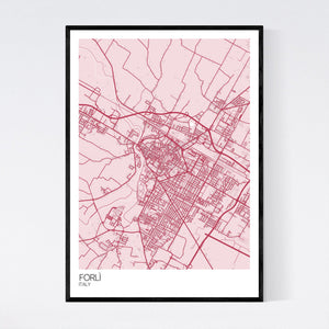 Forlì City Map Print