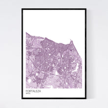 Load image into Gallery viewer, Fortaleza City Map Print