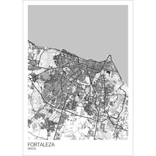 Load image into Gallery viewer, Map of Fortaleza, Brazil