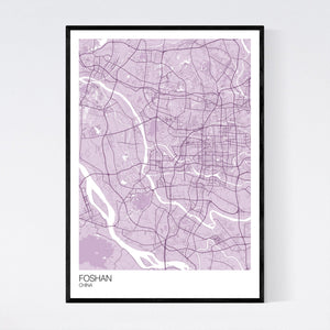 Map of Foshan, China
