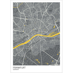 Map of Frankfurt, Germany