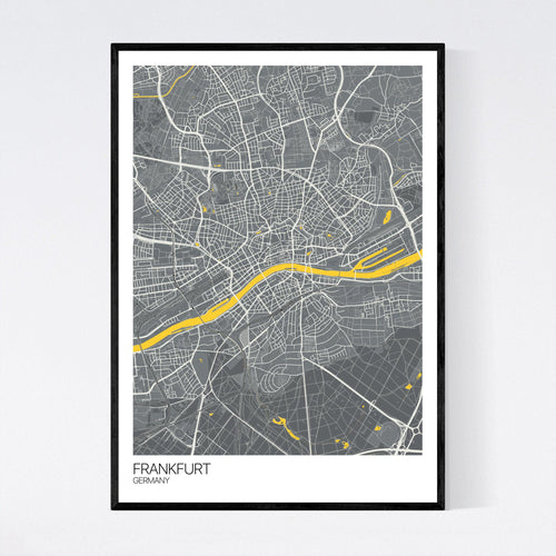 Map of Frankfurt, Germany