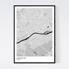 Load image into Gallery viewer, Frankfurt City Map Print