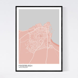 Fraserburgh City Map Print