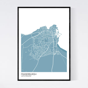 Fraserburgh City Map Print