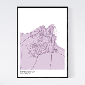 Fraserburgh City Map Print