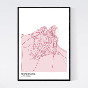 Fraserburgh City Map Print