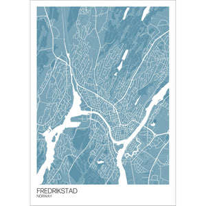 Map of Fredrikstad, Norway