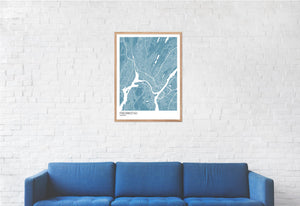 Map of Fredrikstad, Norway