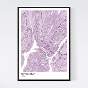 Fredrikstad City Map Print