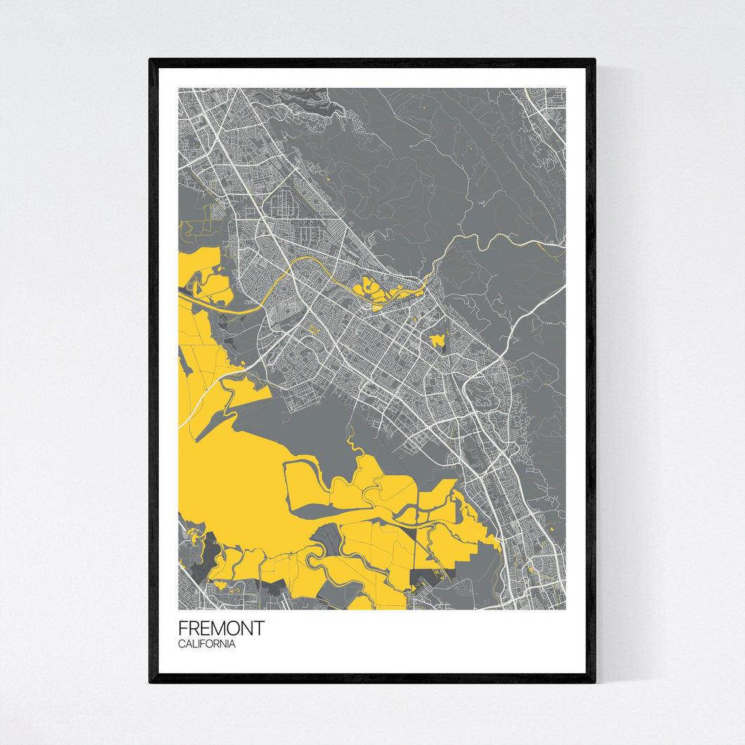 Fremont City Map Print