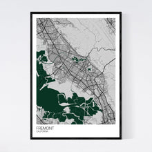 Load image into Gallery viewer, Fremont City Map Print