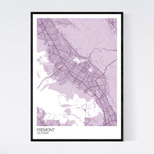 Load image into Gallery viewer, Fremont City Map Print