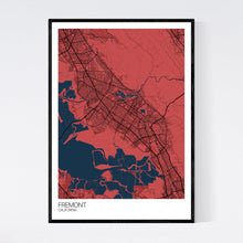 Load image into Gallery viewer, Fremont City Map Print