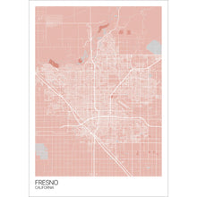 Load image into Gallery viewer, Map of Fresno, California