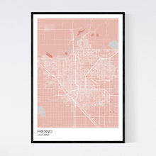 Load image into Gallery viewer, Map of Fresno, California