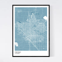 Load image into Gallery viewer, Fresno City Map Print