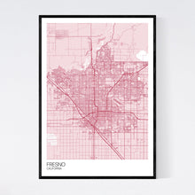 Load image into Gallery viewer, Fresno City Map Print