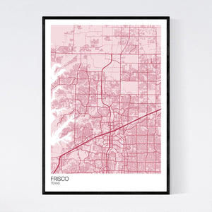 Frisco City Map Print