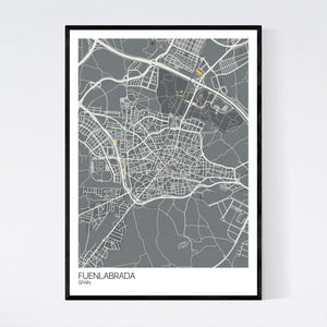 Fuenlabrada City Map Print