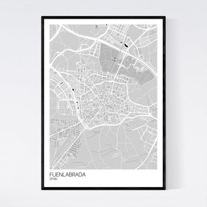 Fuenlabrada City Map Print