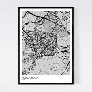 Fuenlabrada City Map Print