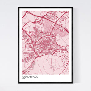Fuenlabrada City Map Print