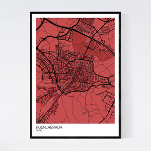 Fuenlabrada City Map Print