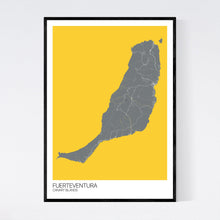 Load image into Gallery viewer, Fuerteventura Island Map Print
