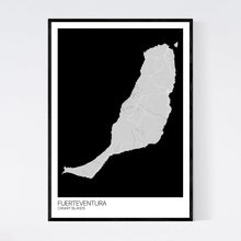 Load image into Gallery viewer, Fuerteventura Island Map Print