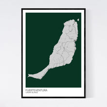 Load image into Gallery viewer, Fuerteventura Island Map Print