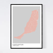Load image into Gallery viewer, Fuerteventura Island Map Print