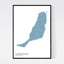 Load image into Gallery viewer, Fuerteventura Island Map Print