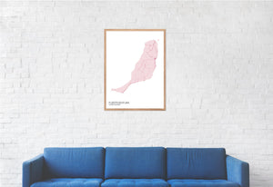 Map of Fuerteventura, Canary Islands