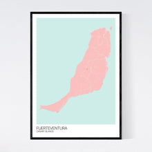 Load image into Gallery viewer, Fuerteventura Island Map Print